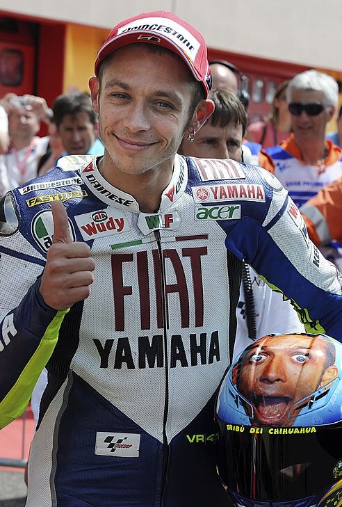 Valentino Rossi, en el circuito de Muguello