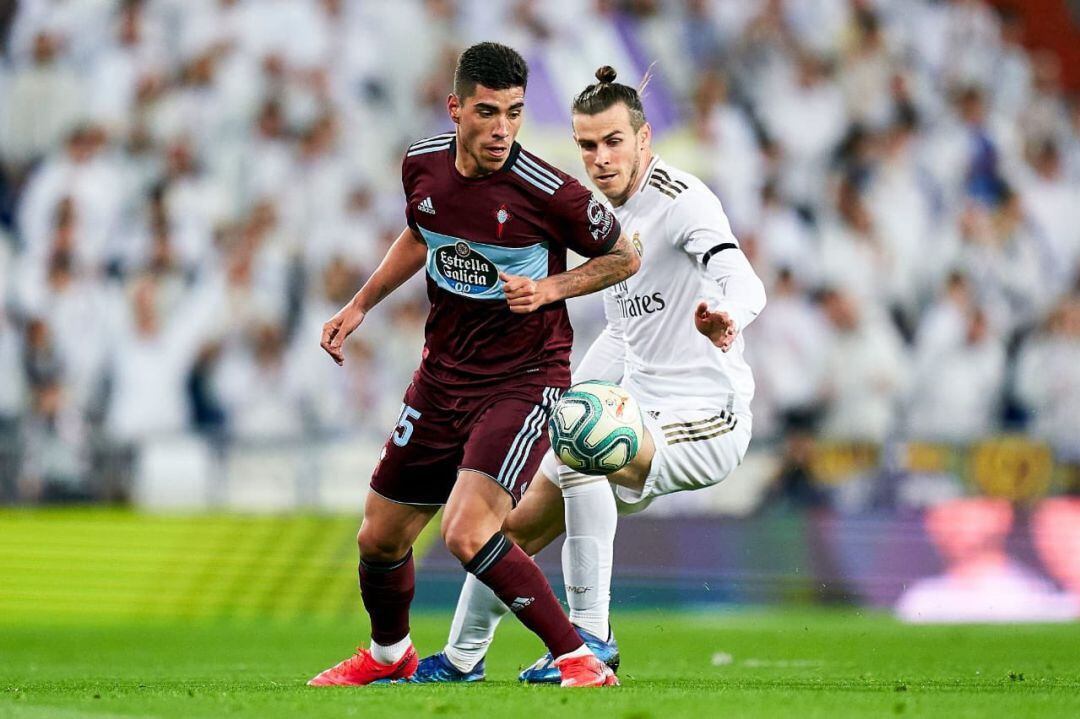 Lucas Olaza durante un partido ante el eal Madrid