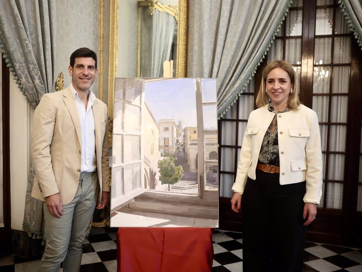 El jerezano Eduardo Millán firma el cuadro con el que la Diputación conmemora el Día de la Provincia