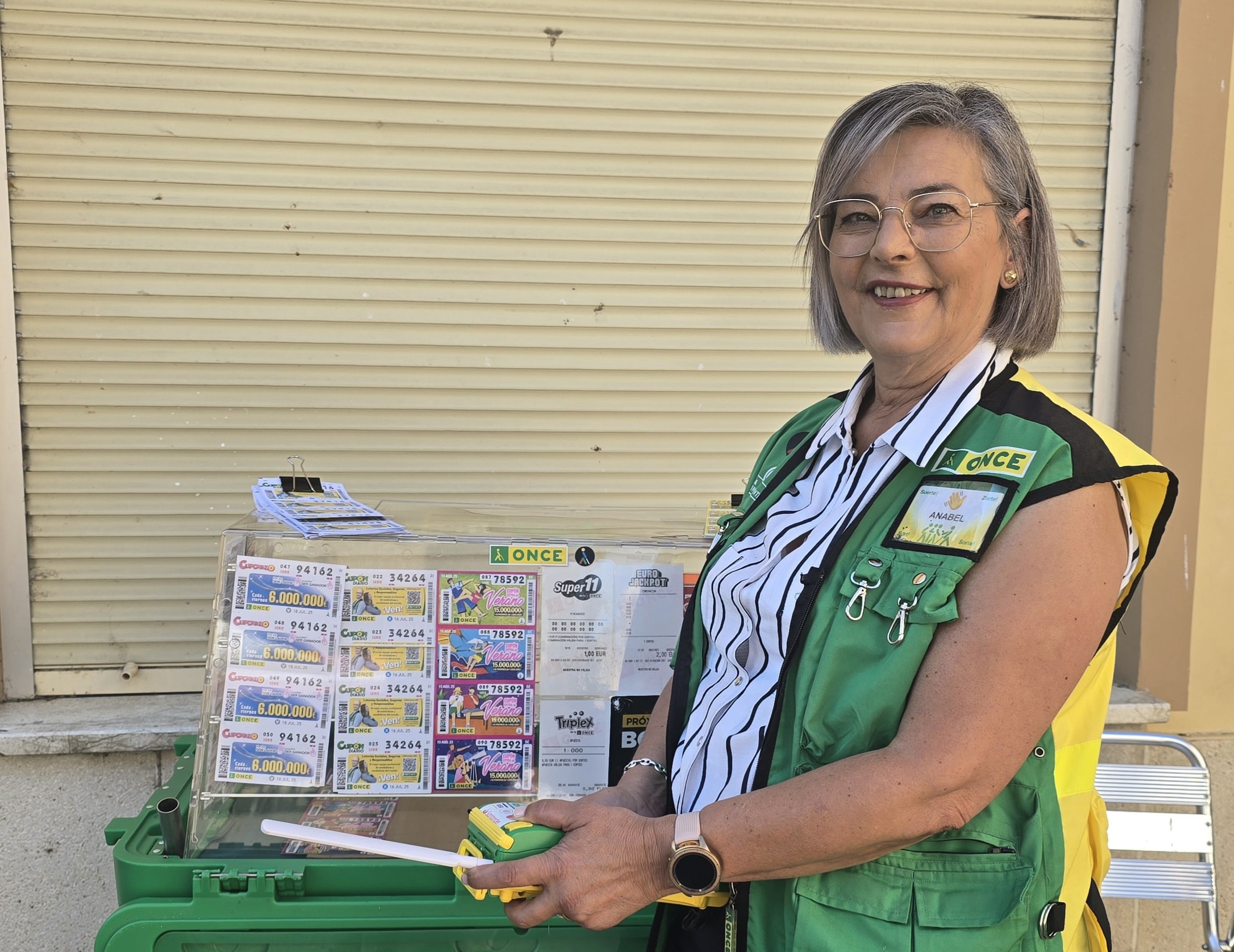 Ana Isabel Cantero González es la vendedora de la ONCE que ha repartido 640.000 euros en Palencia