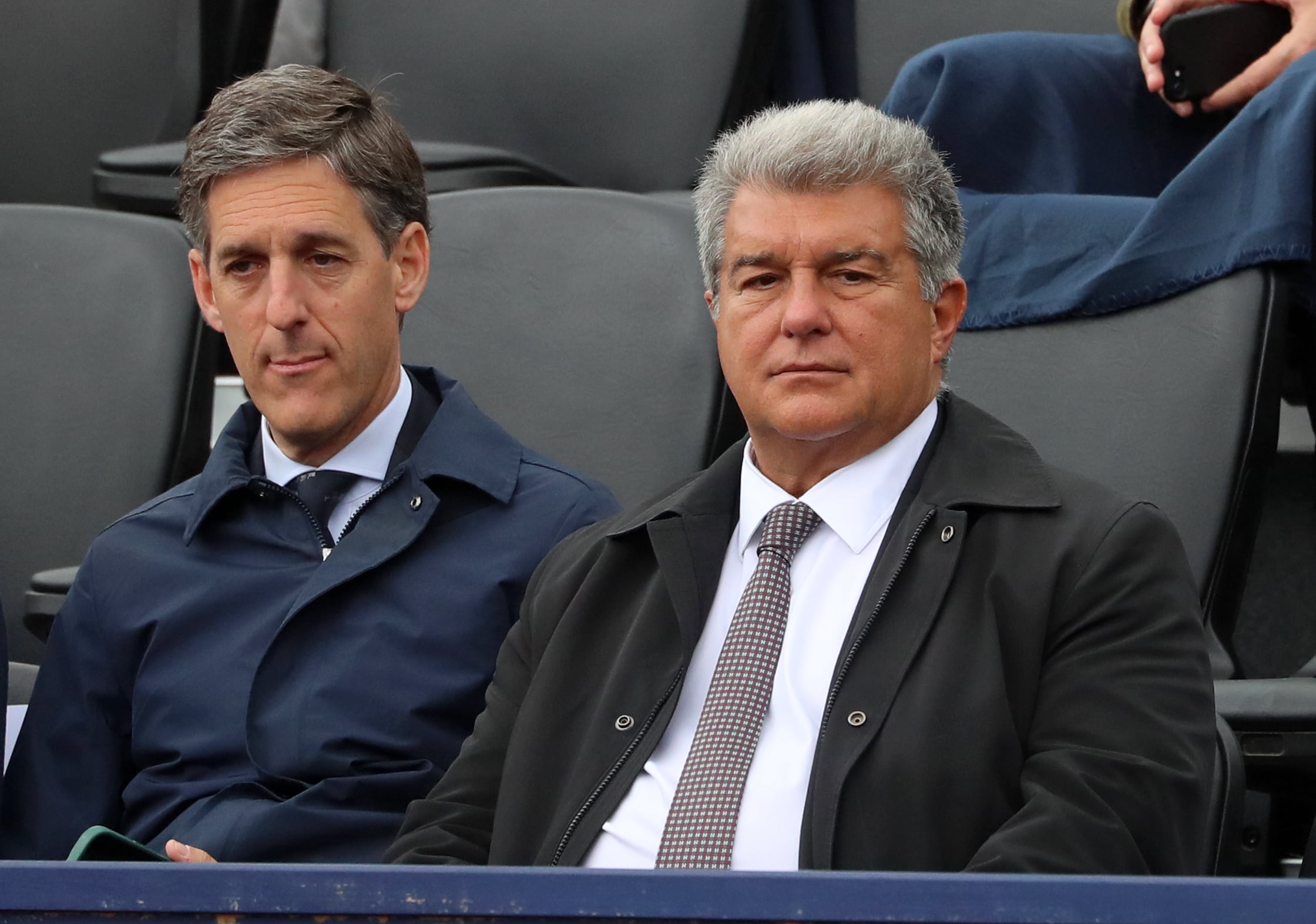 Joan Laporta presenciando el Trofeo Conde de Godó. (Photo by Joan Valls/Urbanandsport/NurPhoto via Getty Images)