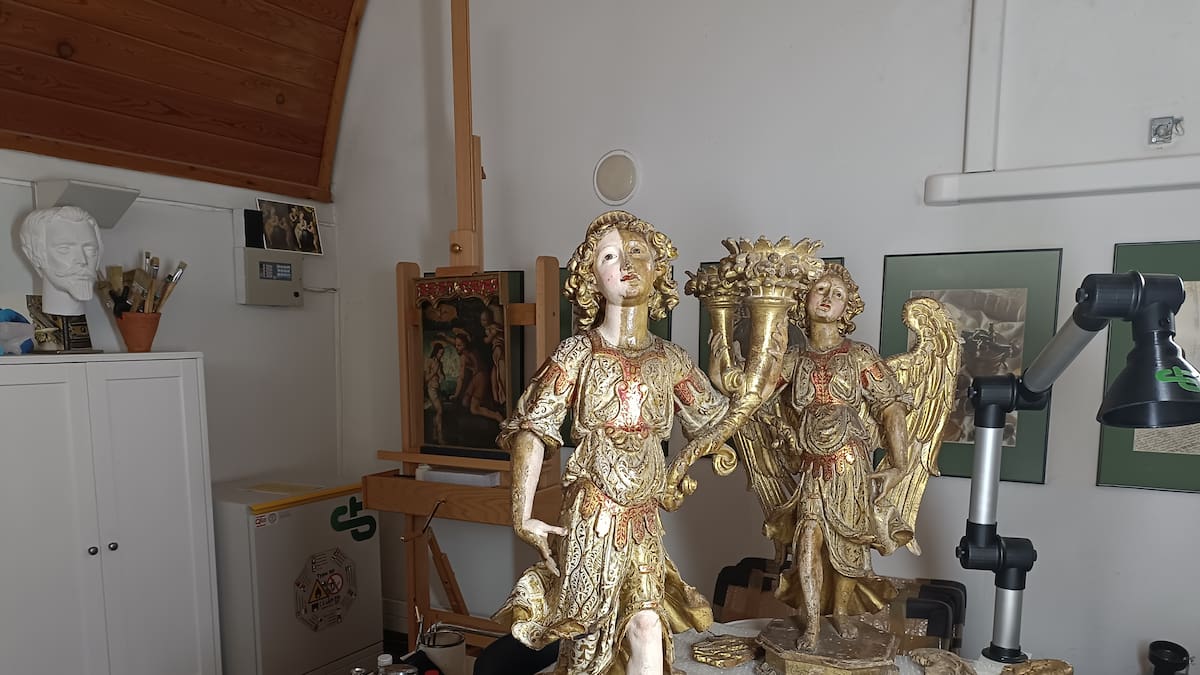 Visita al taller del Museo de las Ferias de Medina del Campo con el restaurador y conservador Francisco Boldo