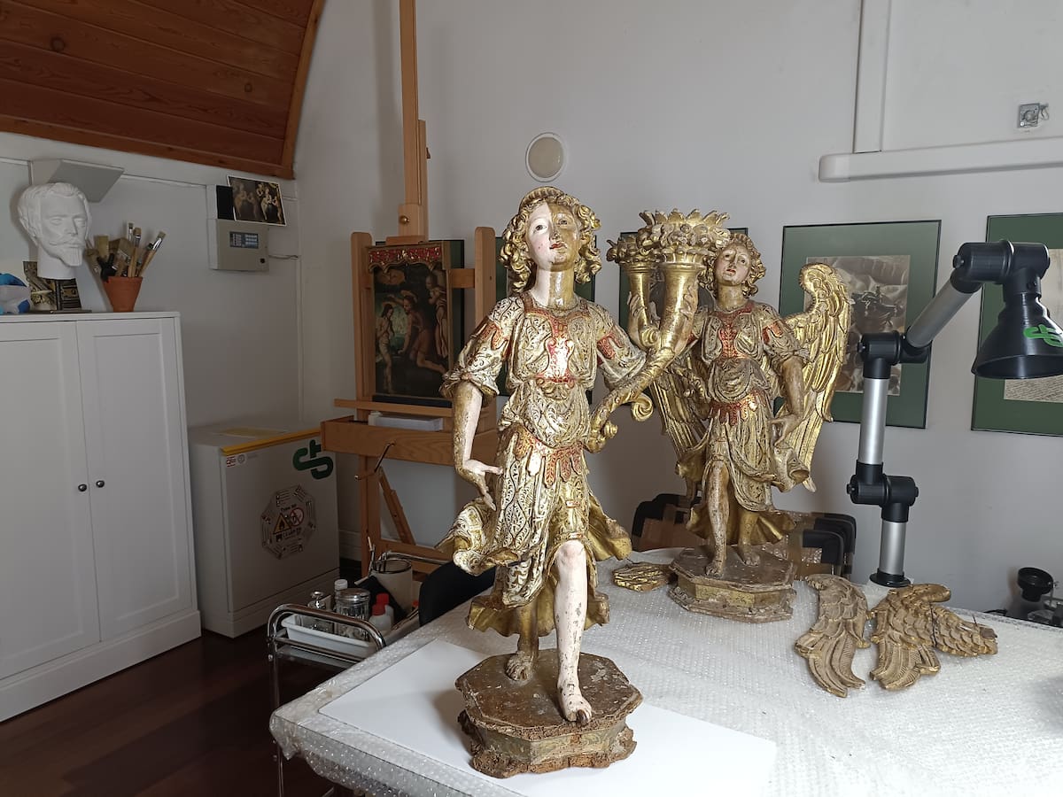 Visita al taller del Museo de las Ferias de Medina del Campo con el restaurador y conservador Francisco Boldo