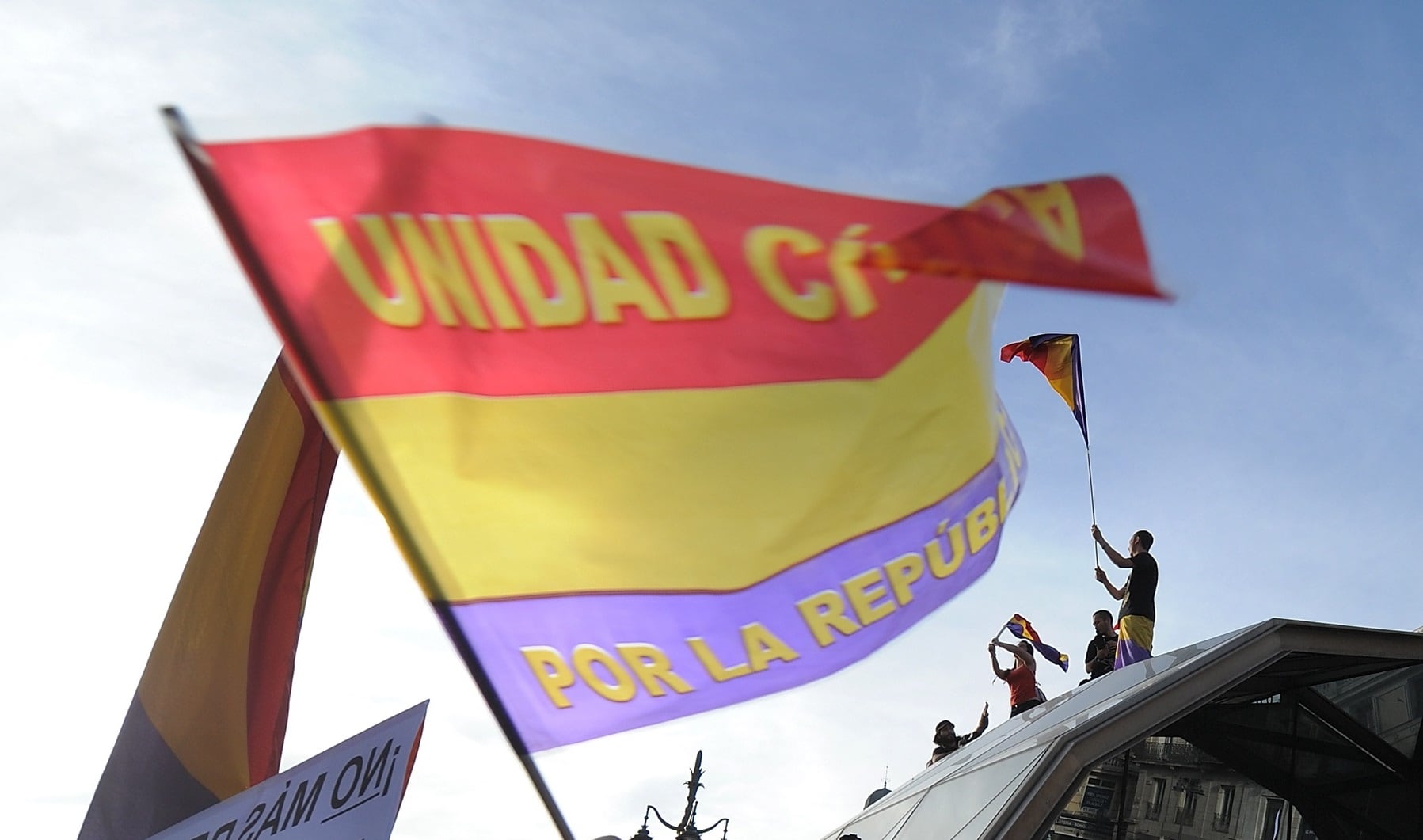 Imagen de archivo de una de las manifestaciones por la República en Madrid