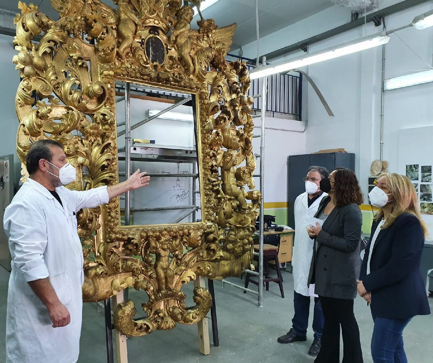 Curso de restauración impartido por la escuela taller del CDL