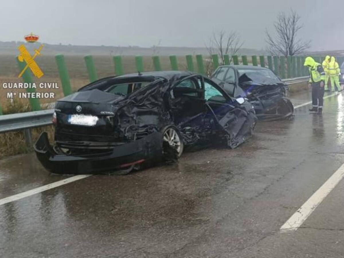 Usuarios de la A-23, a la altura de Igriés denuncian el peligro de aquaplanning en esta vía