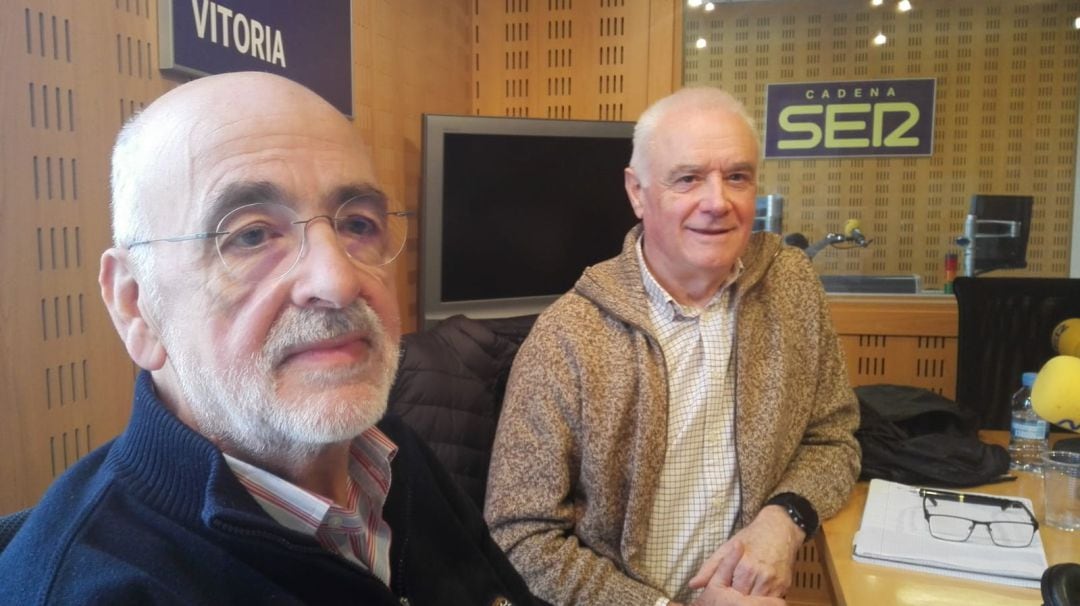 Víctor Allende y Javier Fernández de Troconiz, presidente y miembro de SECOT en SER Vitoria.