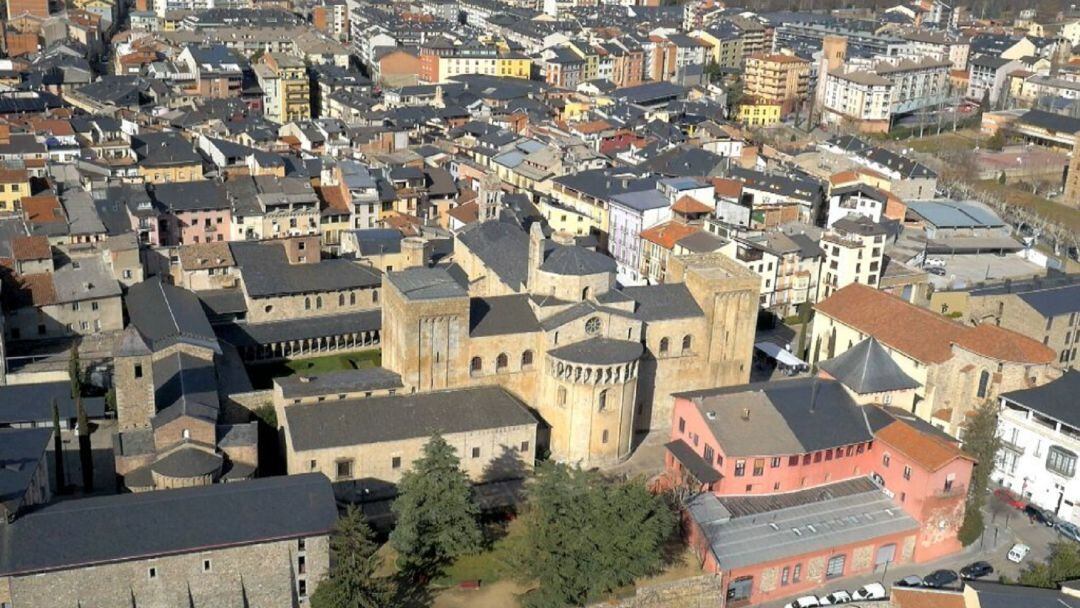 Vista aèria de la Seu d'Urgell.