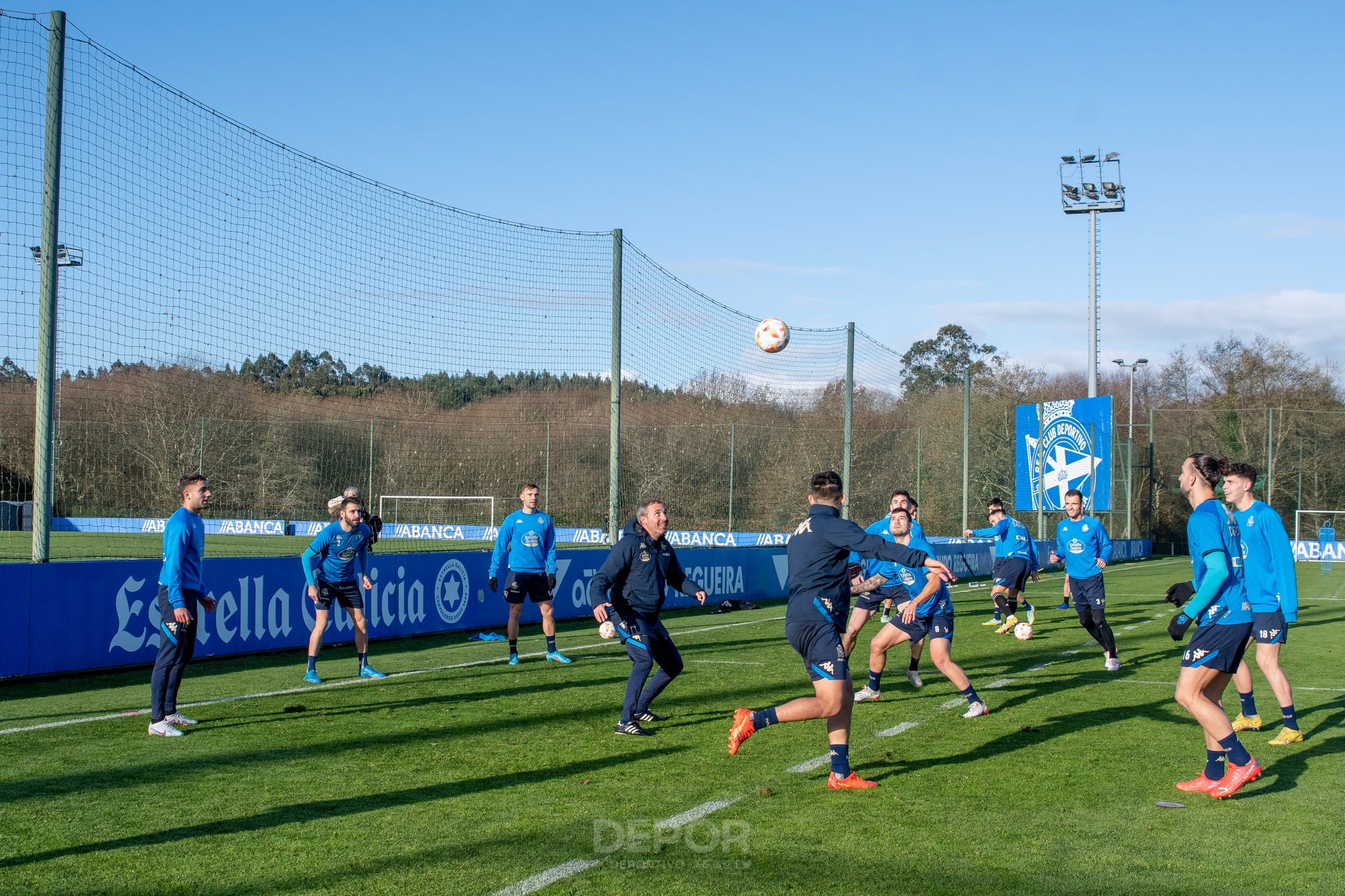 Entrenamiento en Abegondo del Deportivo (Archivo)