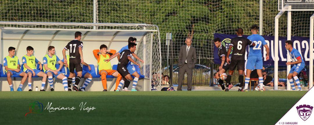 Imagen del partido de ida jugado en la Fuente de la Niña (0-3)