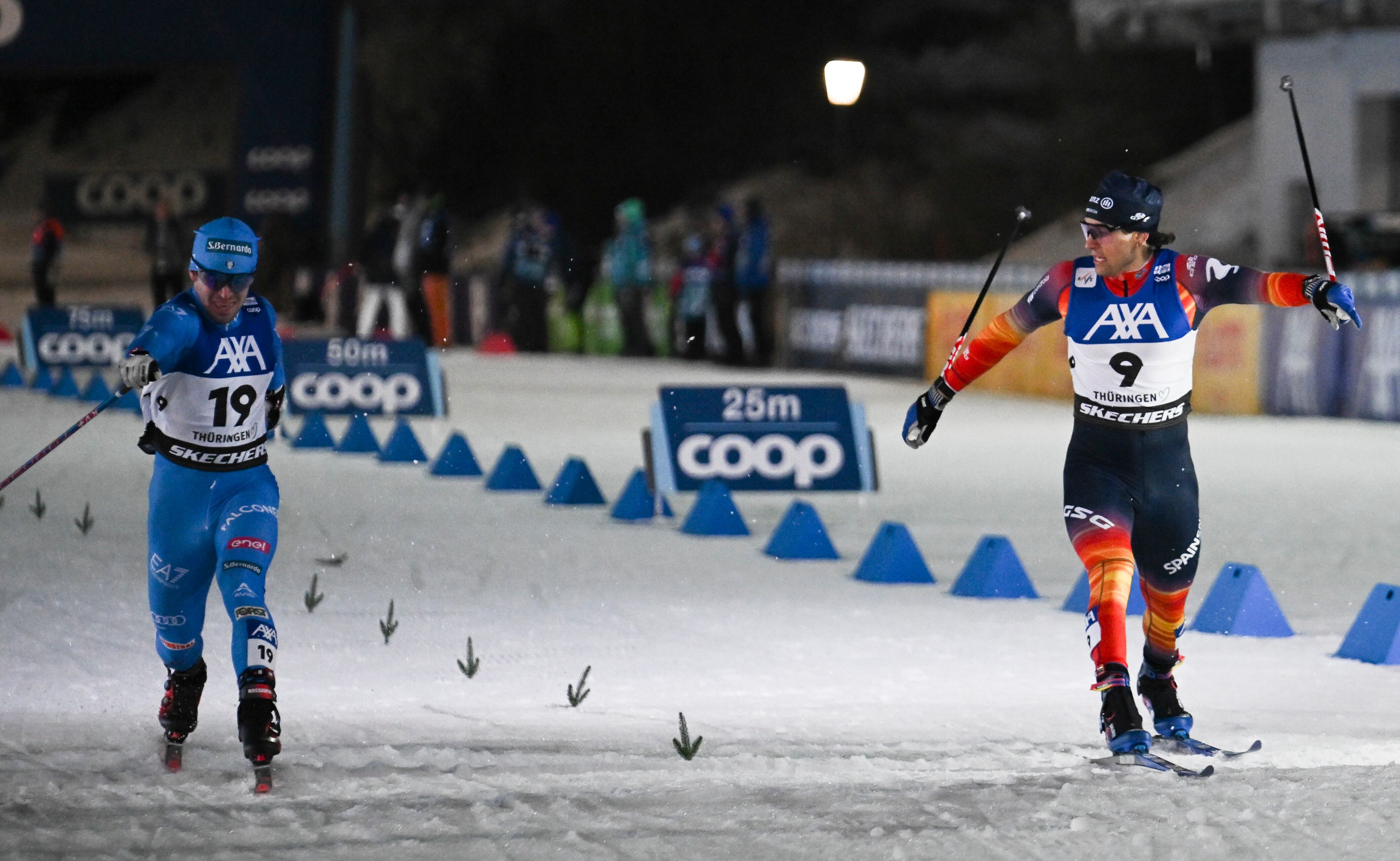 17.01.2026, Oberhof, Germany (GER):Martino Carollo (ITA), Jaume Pueyo (ESP),