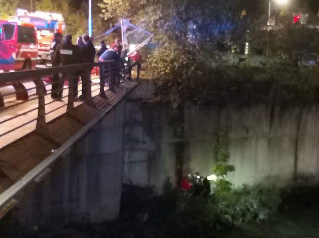 Moment de la detenció del pres fugat de la Comella, dimarts a la nit.