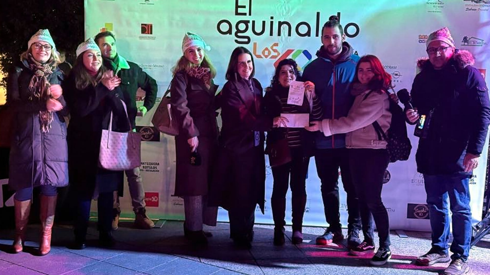 Equipo ganador de El Aguinaldo de Los40 Andalucía Centro en Antequera