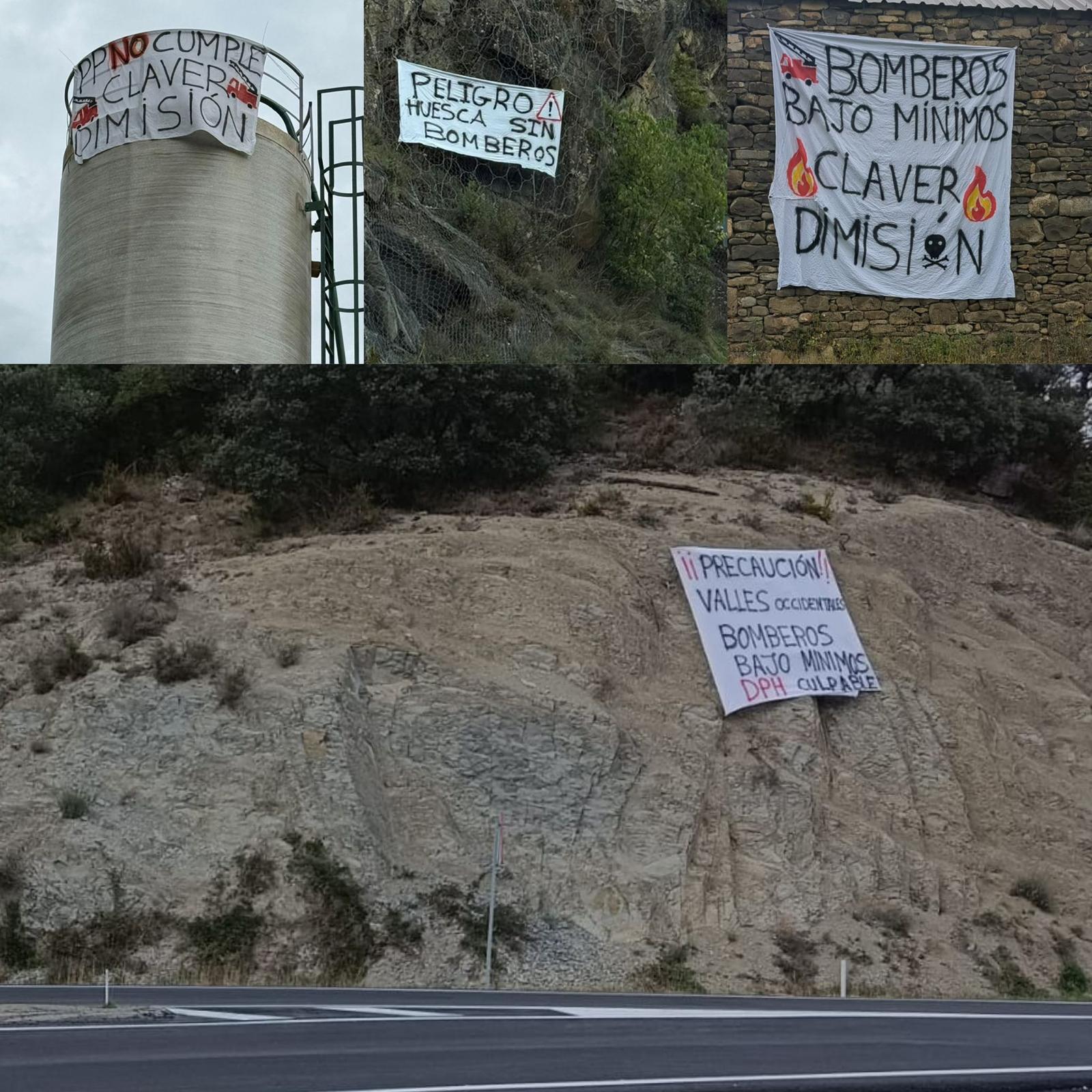 Quejas de los bomberos del SPEIS contra la DPH en diversos puntos de la provincia
