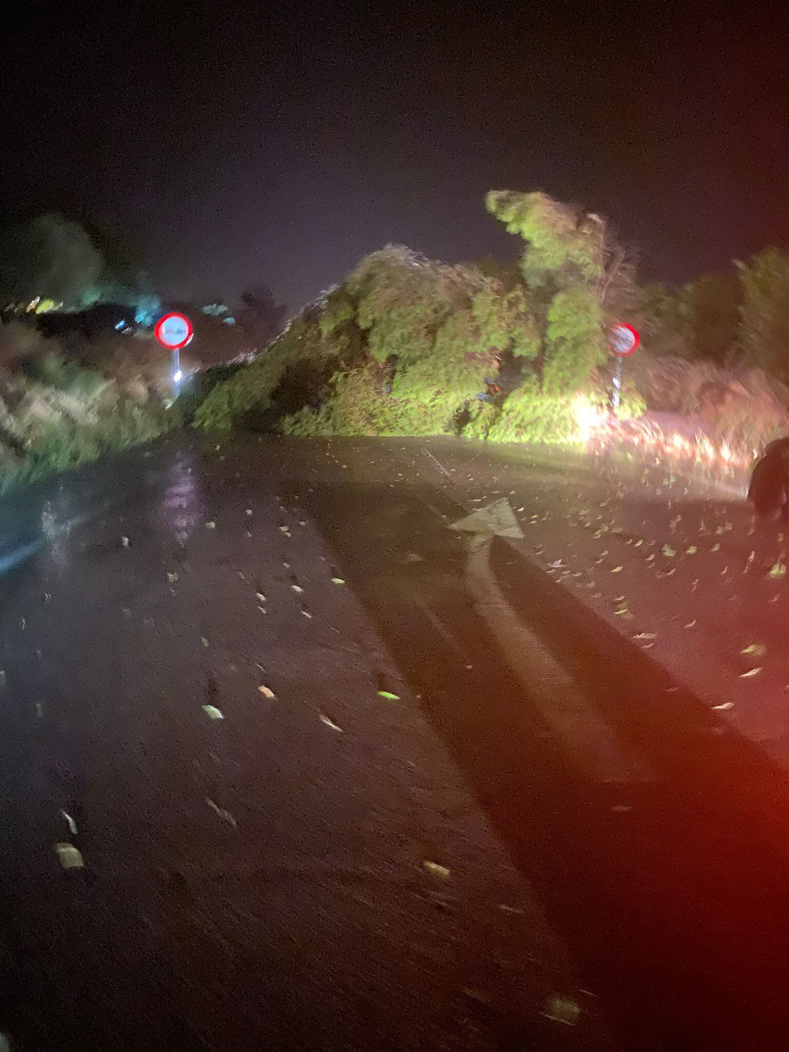 Tormenta de granizo en Alcampell.