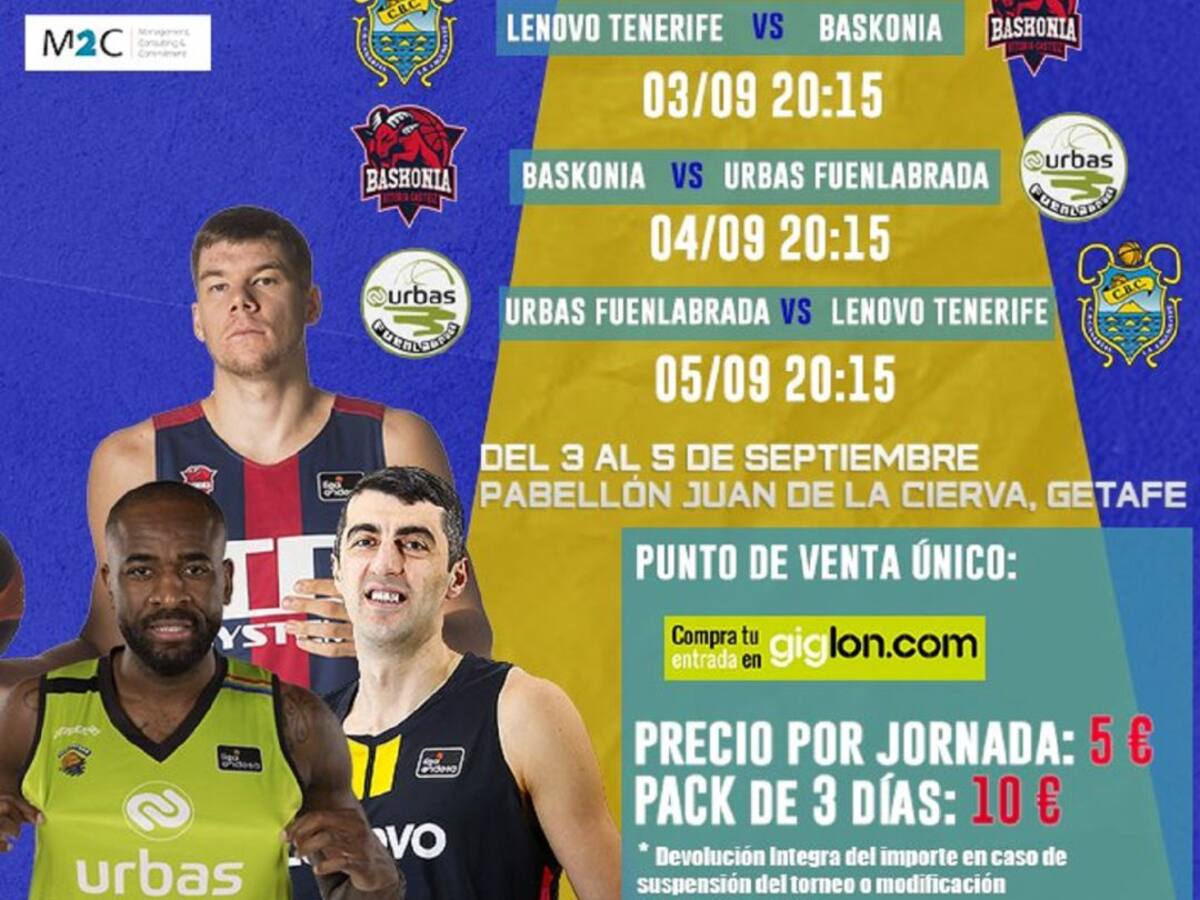 Baskonia y Fuenlabrada, primeros amistosos confirmados por el Lenovo Tenerife