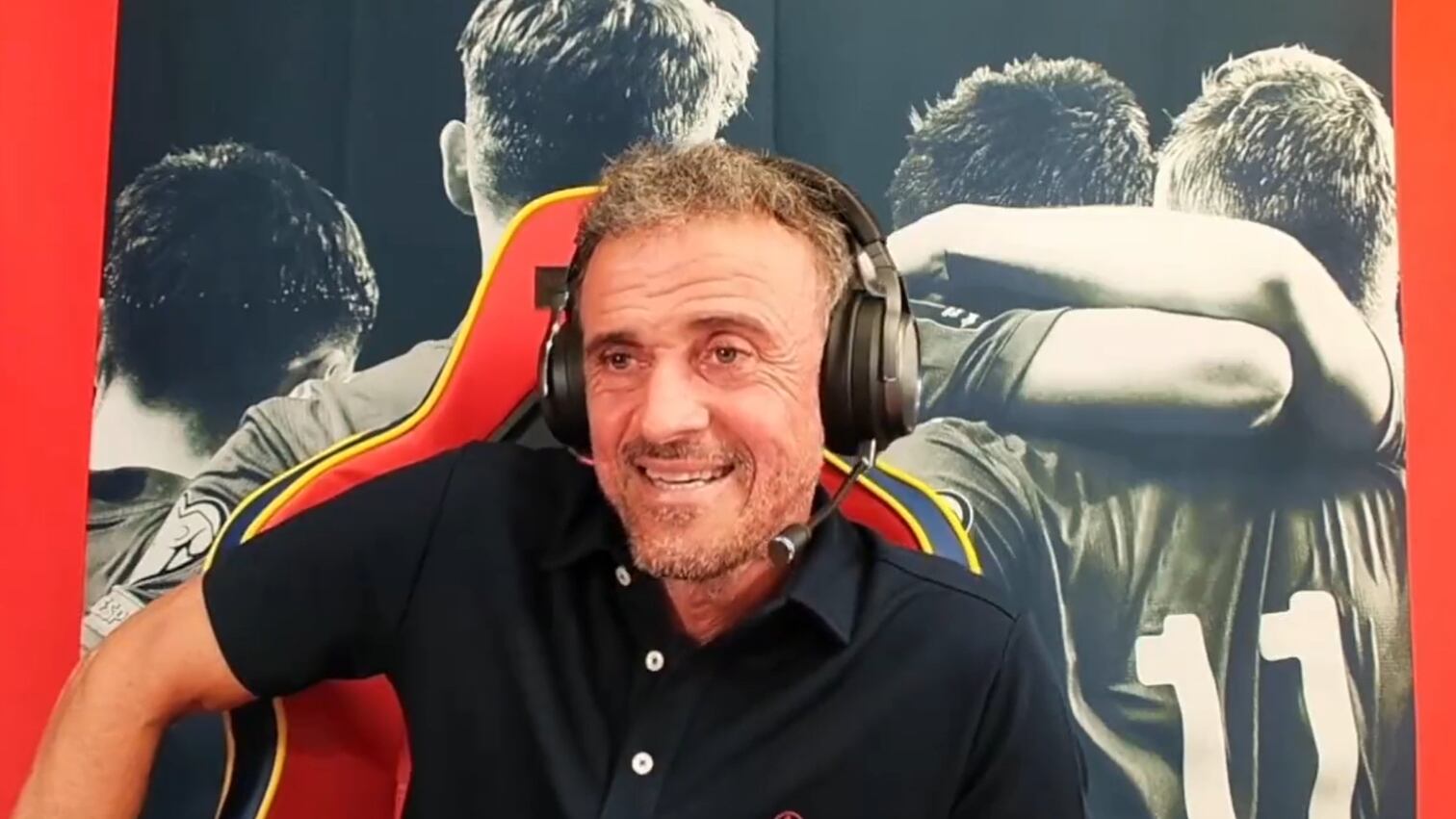 Luis Enrique, durante su último stream.