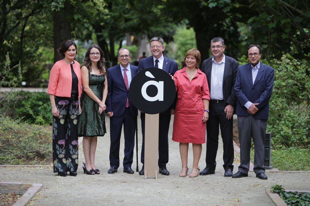 Ximo Puig en la presentación de la identidad audiovisual de À punt en 2017