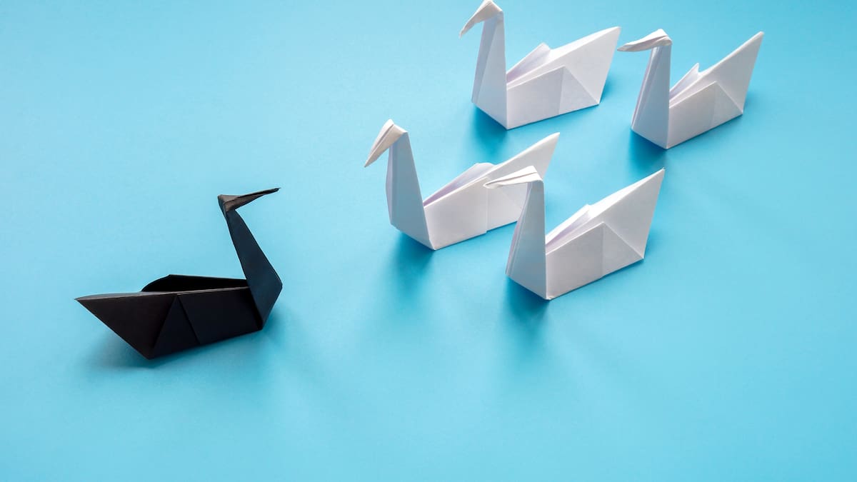 Esperar lo inesperado: el principio del cisne negro