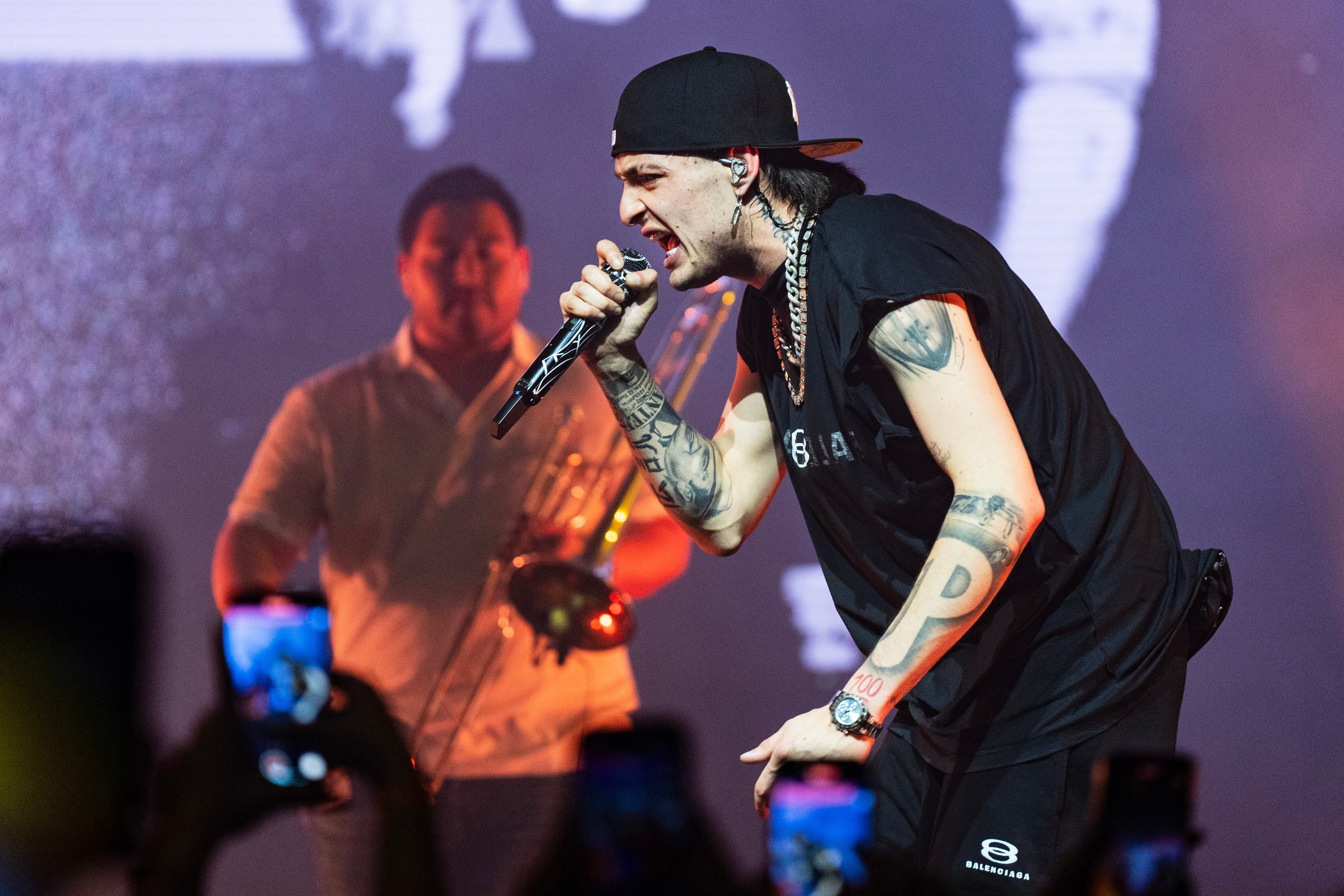 Mexican singer Peso Pluma performs during 2024 SXSW Conference and Festival at ACL Live on March 13, 2024 in Austin, Texas.