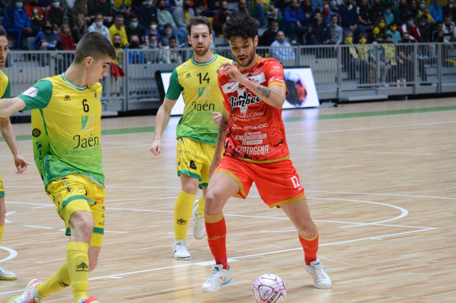 Lucao durante el partido de liga en Jaén de hace una semana