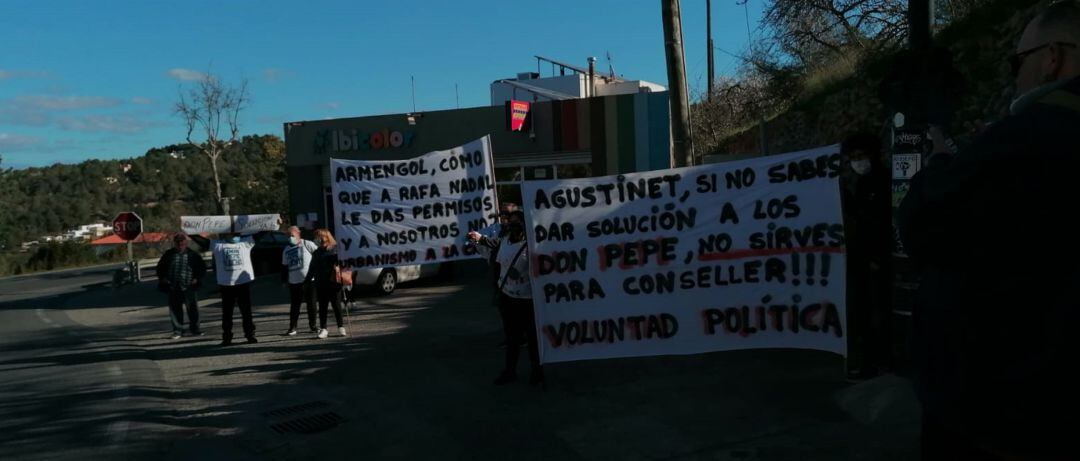 Imagen de las protestas de los vecinos