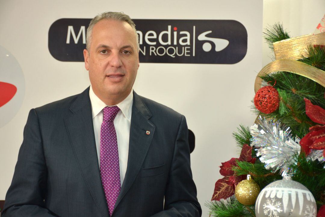 Juan Carlos Ruiz Boix, durante su mensaje de Navidad.