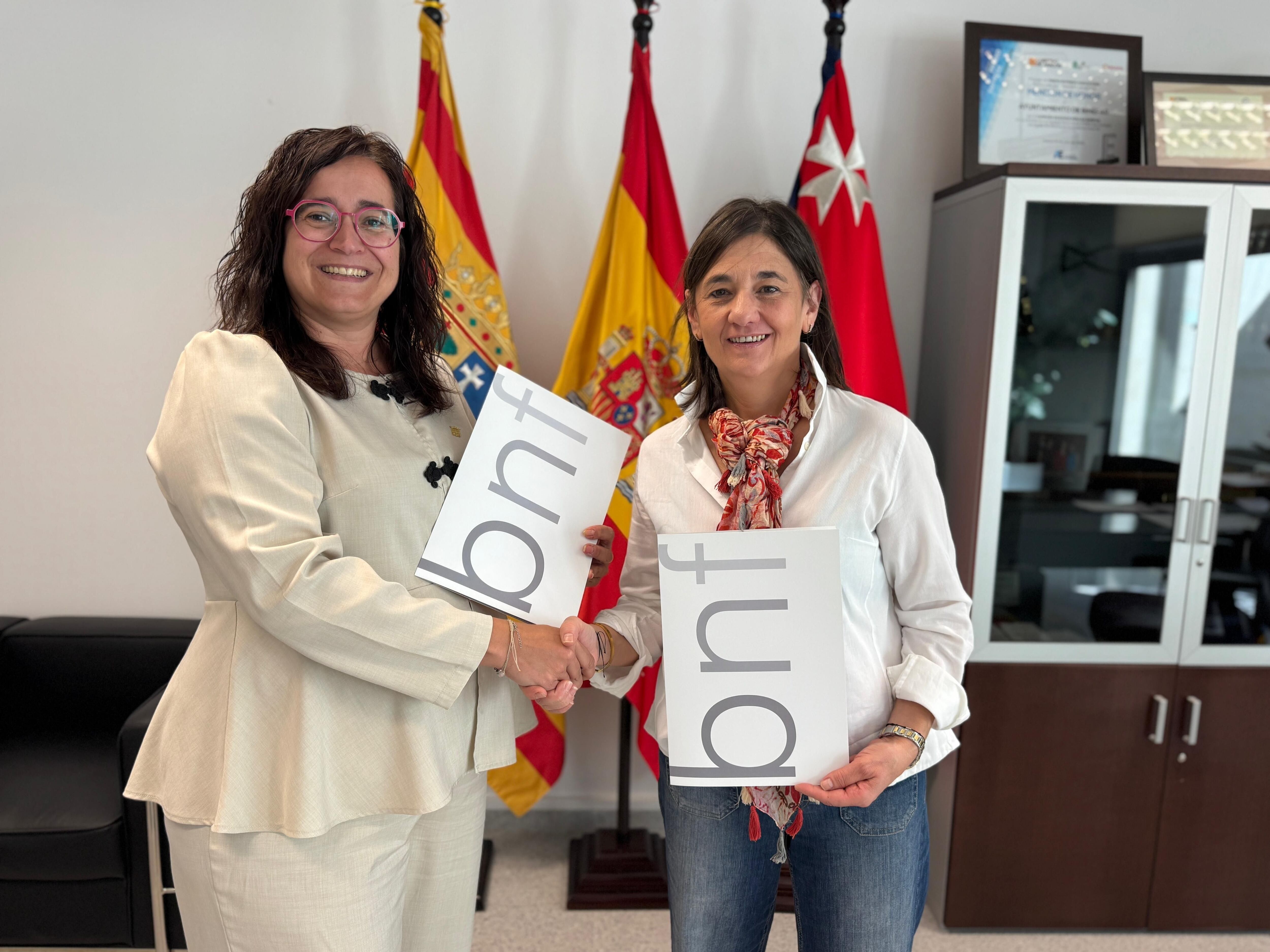 Patricia Rivera y Ana Gascón. Foto: Ayto. de Binéfar