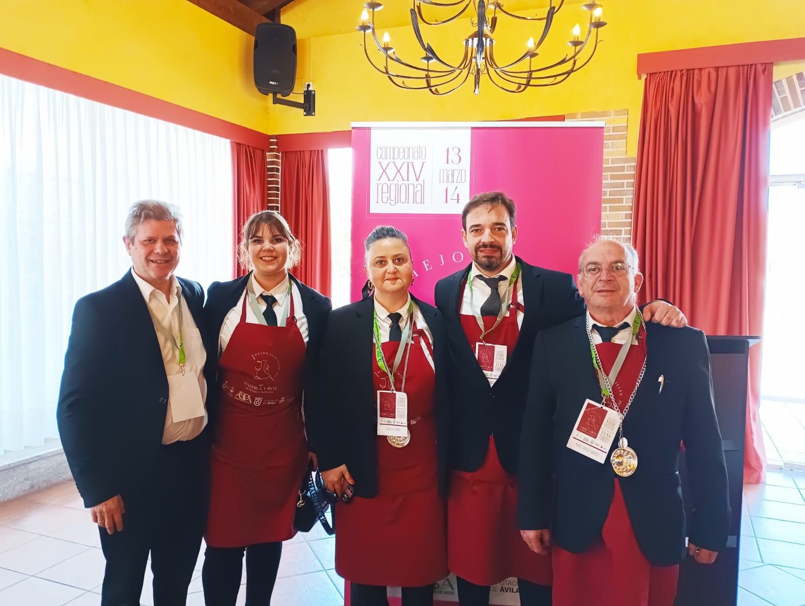 Representación palentina en el campeonato regional "Mejor Sumiller de Castilla y León"