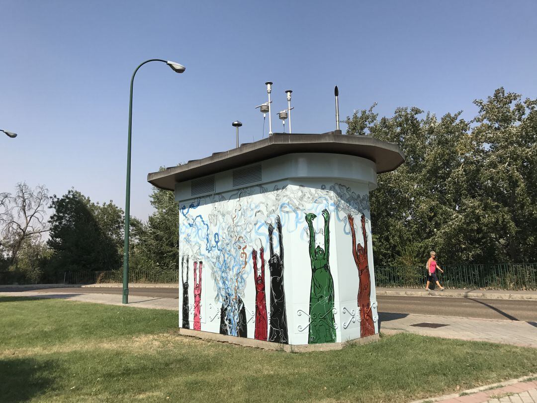 Estación de Control de Contaminación Atmosférica en el barrio Huerta del Rey