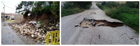 Desperfectos ocasionados por las fuertes lluvias en noviembre de 2018
