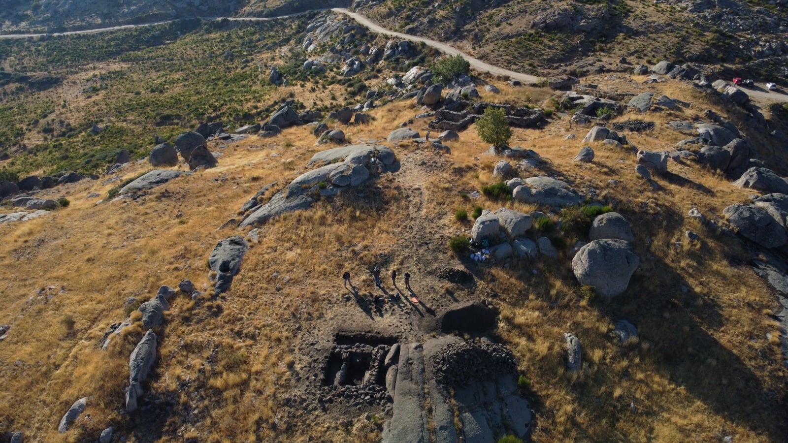 Zona excavada del yacimiento