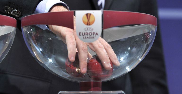 Imagen de uno de los últimos sorteos de la Europa League