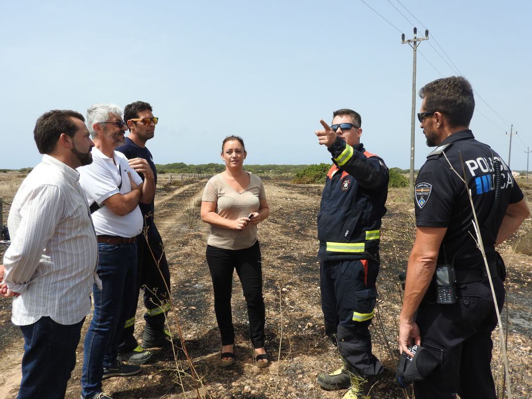La presidenta del Consell ha visitado la zona junto a dos de los consellers del gobierno