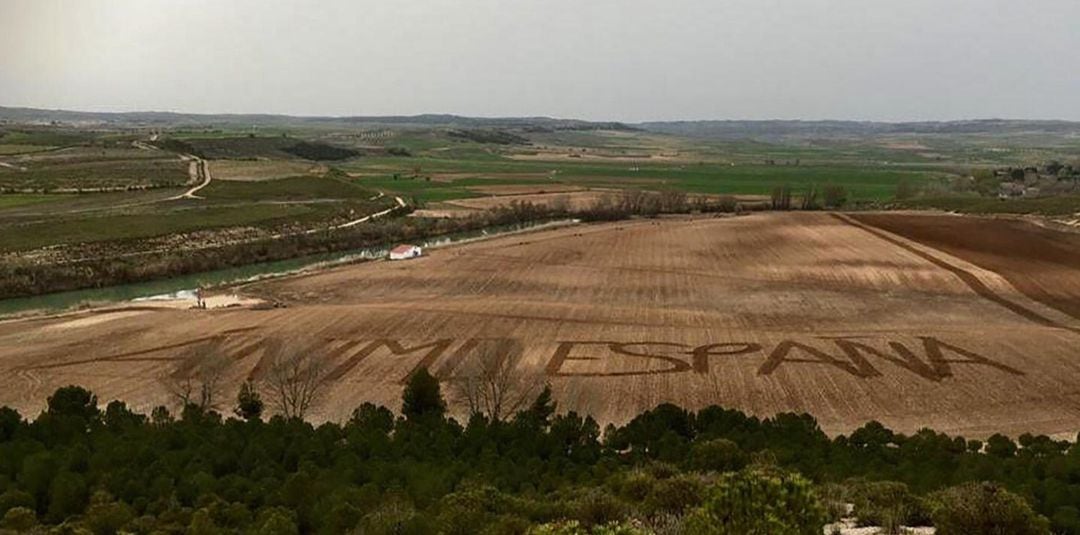 Mensaje de ánimo desde Barajas de Melo (Cuenca).