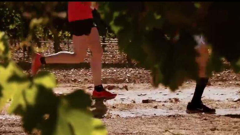 Fotograma del vídeo promocional de la carrera Corriendo Entre Viñas