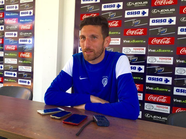 José Manuel Rojas, en la sala de prensa de las instalaciones de Fontcalent