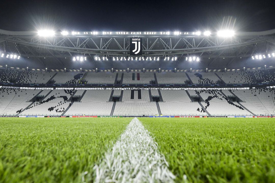 El estadio de la Juventus de Turín, sin público