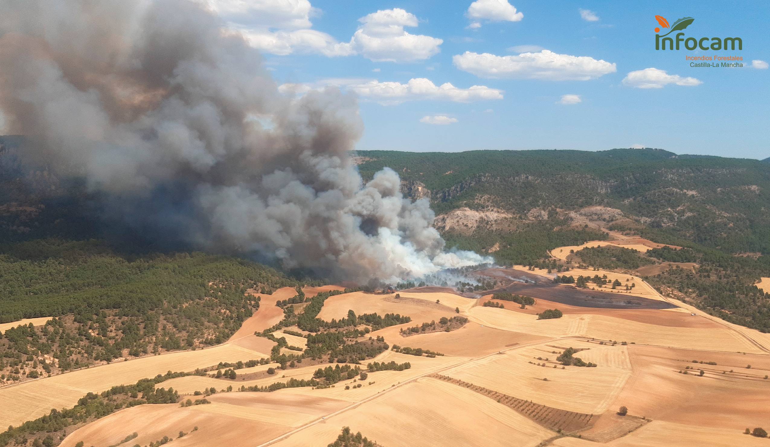 El incendio en Cañamares (Cuenca) se ha iniciado a las 14.36 h de este miércoles 11 de agosto.