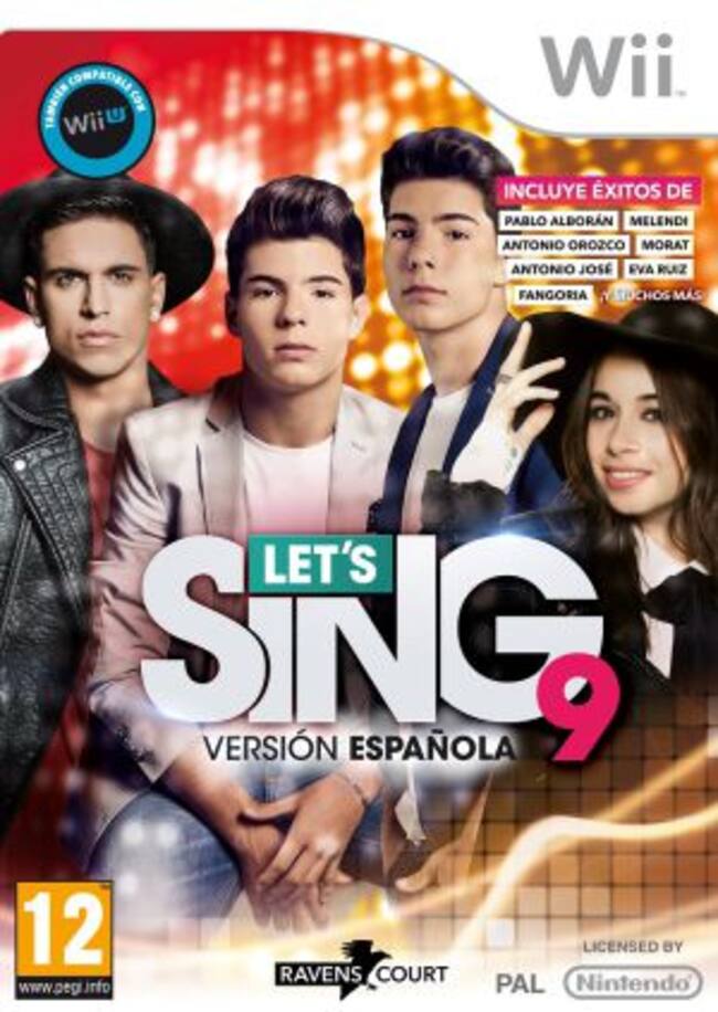 Gemeliers y otros artistas en la portada de Lte´s Sing 9 Versión Española