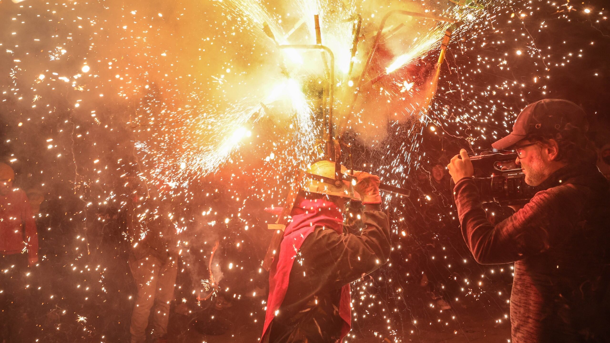 Imagen de archivo del Correfoc en Elda