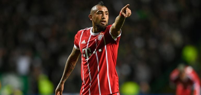 Arturo Vidal, en un partido del Bayern.