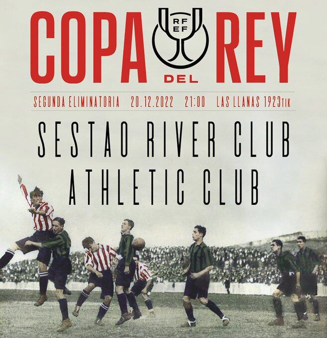 Sestao River y Athletic se miden este martes en la segunda ronda de Copa del Rey