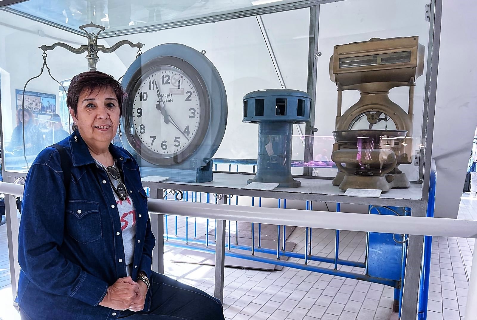 Nieves Concostrina, en el Mercado Central de Alicante