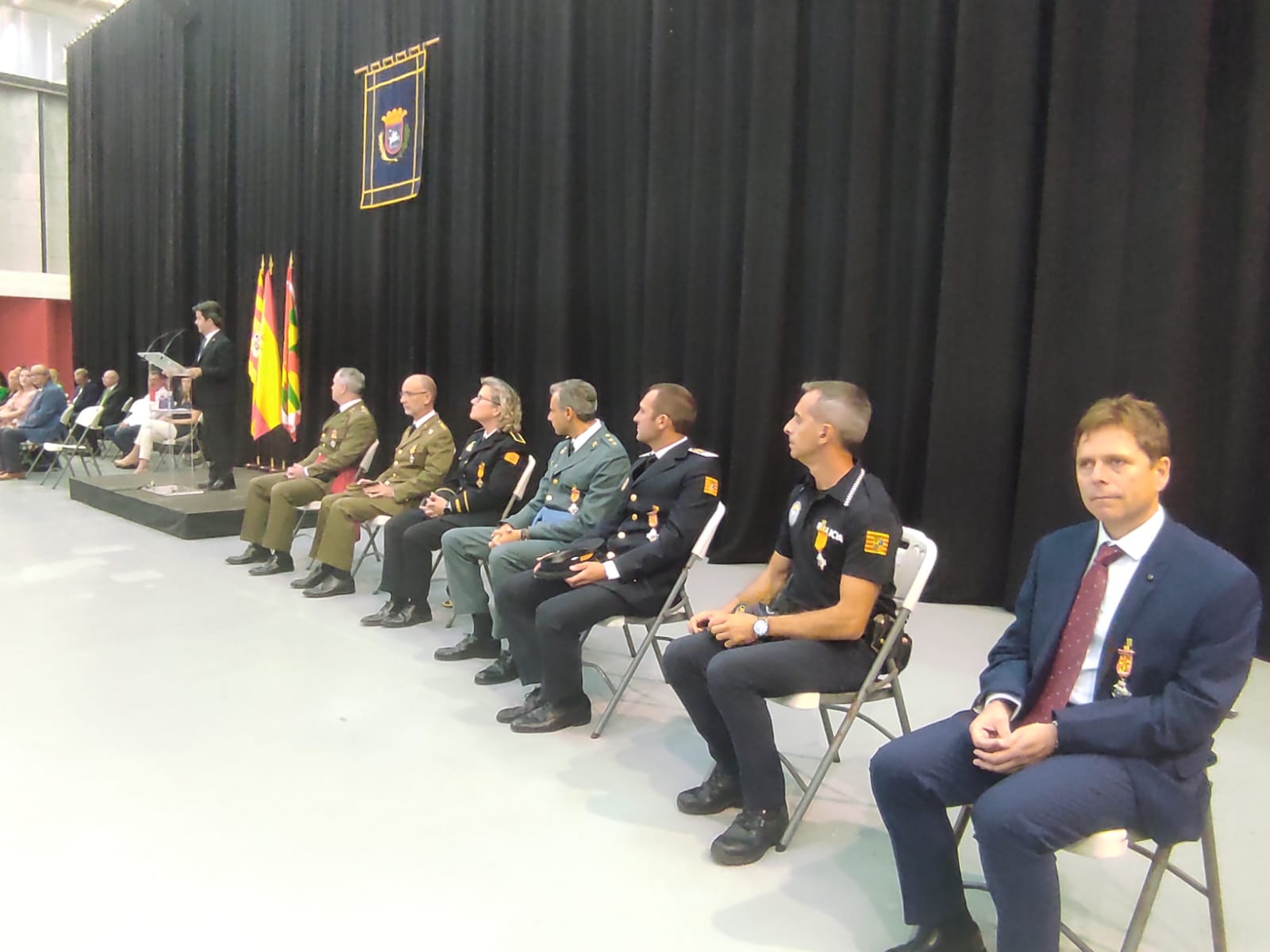 Homenajeados por parte de la Policía Local de Huesca