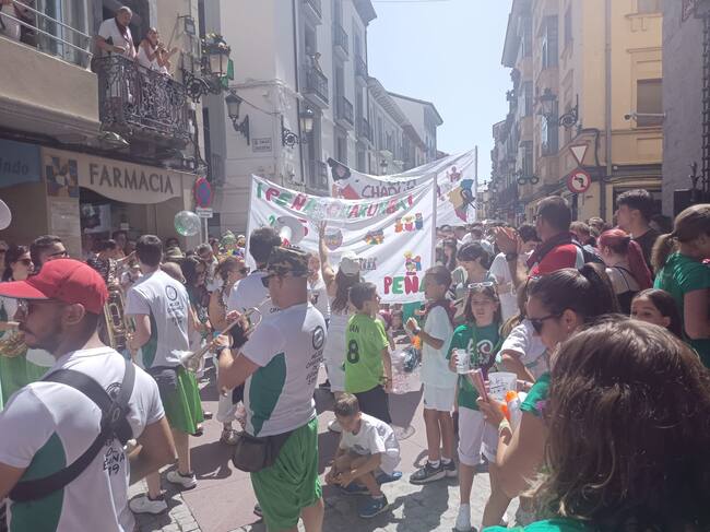 Peña Charumba en el pregón de las Fiestas de Jaca 2025