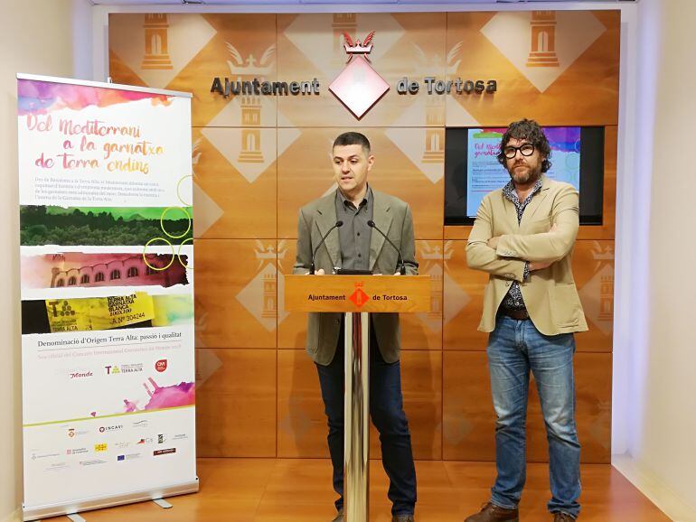 Un moment de la presentació de l&#039;acte promocional a Tortosa del concurs de garnatxes.