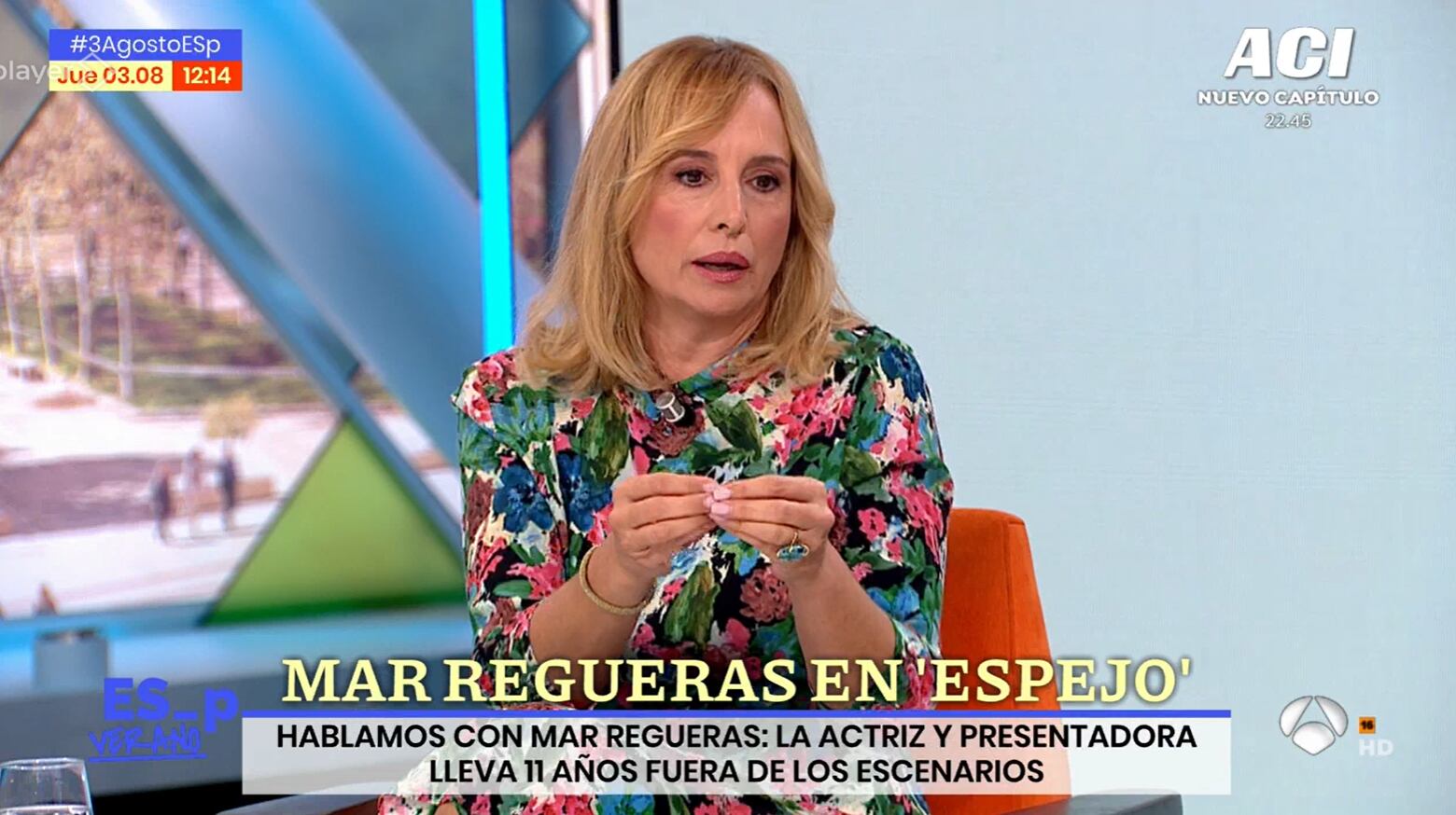 Mar Regueras en Espejo Público.