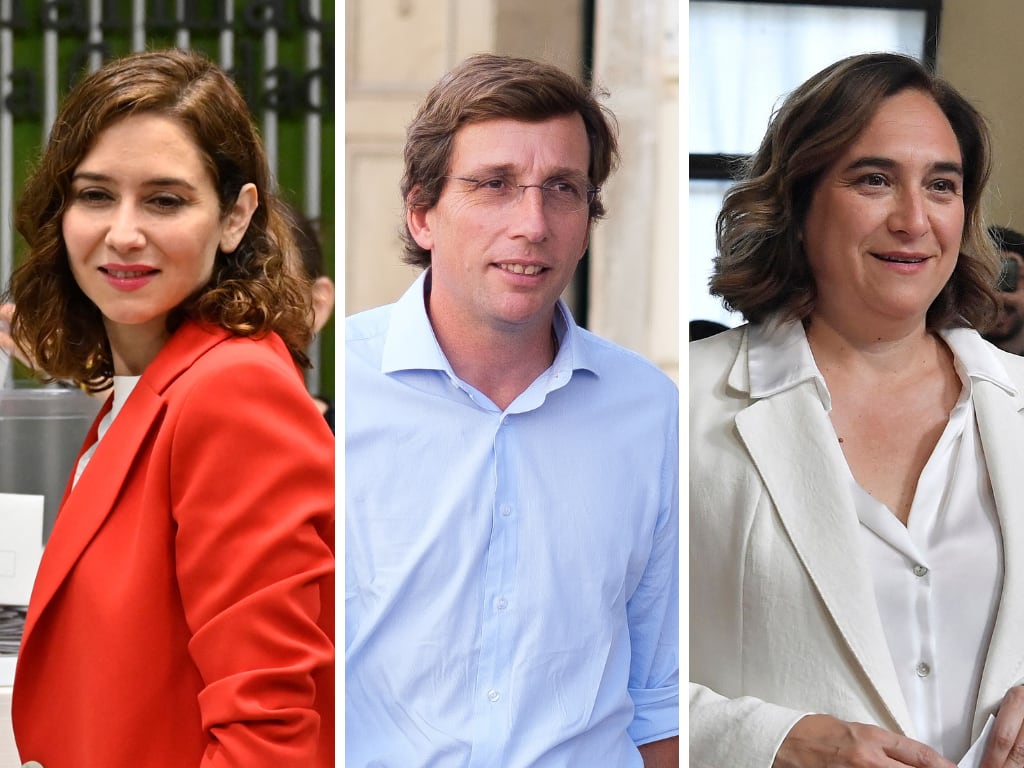 Ayuso, Almeida y Colau, tres de los protagonista de la noche electoral.