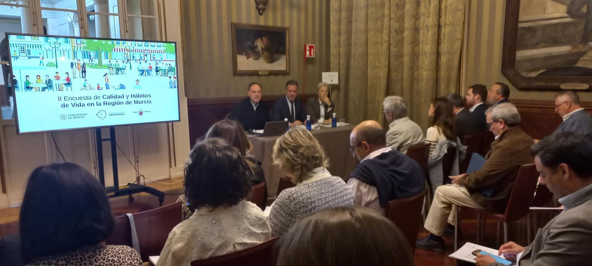 Presentación de los resultados de la II Encuesta de Calidad y Hábitos de Vida elaborada por la Cátedra y Observatorio de Políticas Públicas de la Universidad de Murcia